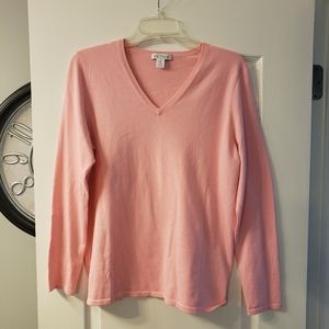 Belford v neck pink sweater with button details XL